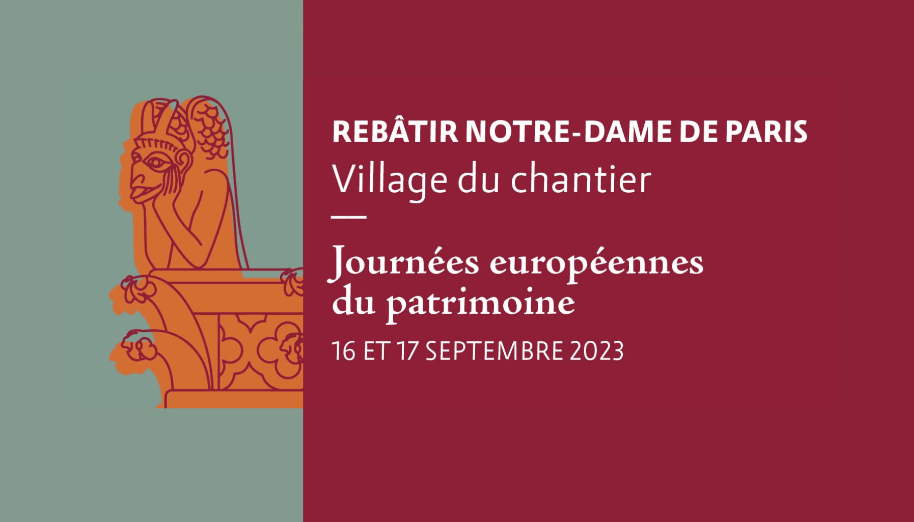 Rebâtir Notre-Dame de Paris - Journées européennes du patrimoine 2023